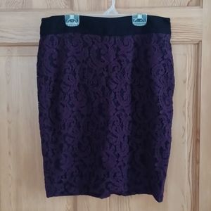 Ricki's Fuschia lace Patterned skirt